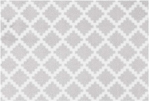 Kurzflor Fußmatte Elegance Grau Weiß - 50x150x0,7cm