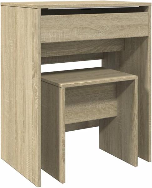 Schminktisch mit Hocker Sonoma-Eiche 60x40x113,5 cm 848215