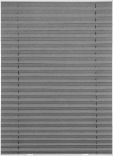Lichtblick Dachfenster Plissee Haftfix, ohne Bohren, grau, 80 x 36,3 x 4 cm