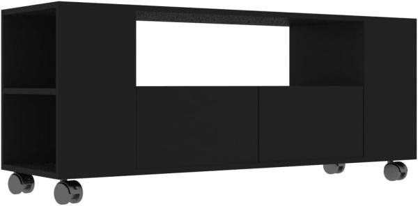 vidaXL TV-Schrank Schwarz 120x35x43 cm Spanplatte