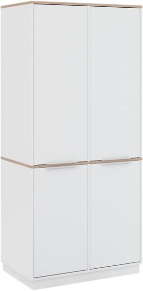 Vicco Schrank Betti 82 x 179 cm, Weiß Sonoma, 4-türig, Schlafzimmer