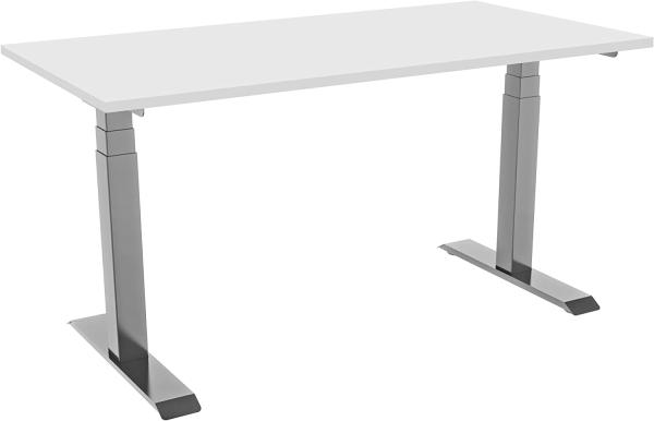 celexon elektrisch höhenverstellbarer Schreibtisch Professional eAdjust-58123 - grau, inkl. Tischplatte 175 x 75 cm