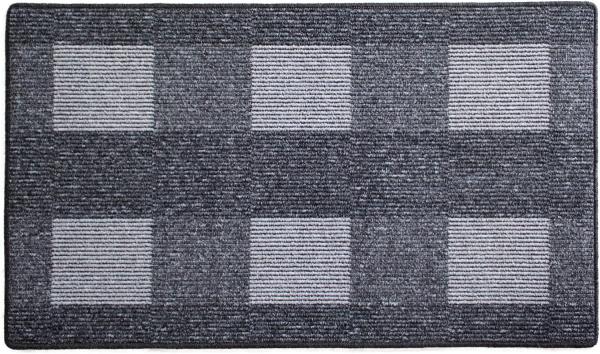 Webteppich in 5 Größen und 4 Farben karoformat Schlinge Grau, 200 x 120 cm