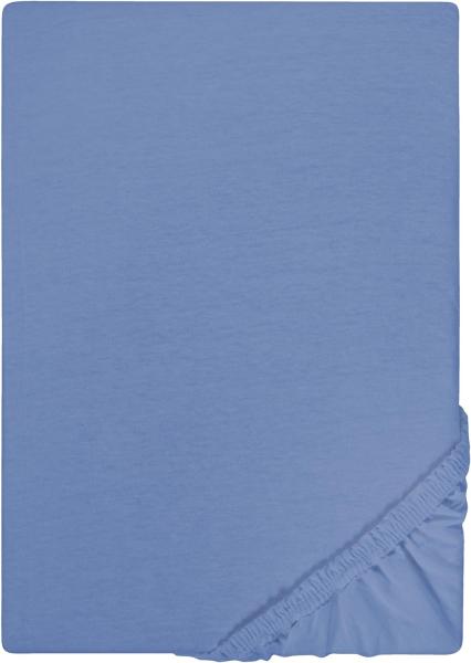 Castell Jersey-Stretch Spannbettlaken 180x200 cm - 200x200 cm Ozeanblau