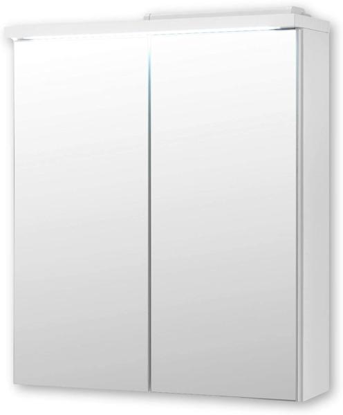 Spiegelschrank Badspiegel inkl. LED Beleuchtung ca. 60 x 69 x 20 cm POOL Weiß