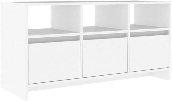 TV-Schrank Weiß 102x37,5x52,5 cm Spanplatte [809800]