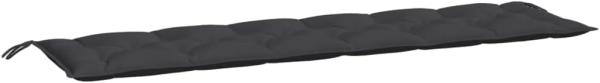 Gartenbank-Auflage Schwarz 200x50x7 cm Oxford-Gewebe