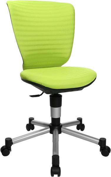 Topstar Titan Junior 3D, mitwachsender Kinderdrehstuhl, Schreibtischstuhl für Kinder & Jugendlinche, Stoff, grün, 45 x 45 x 100 cm