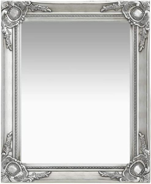 vidaXL Wandspiegel im Barock-Stil 50 x 60 cm Silbern [320318]