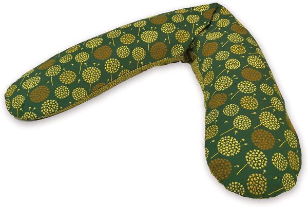Theraline Stillkissen "Das Original" Microperlen inkl. Bezug 190 cm 164 Pusteblume dunkelgrün