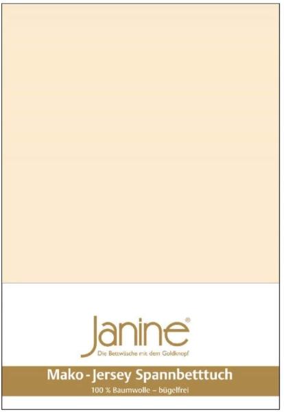Janine Spannbetttuch 5007 Mako Jersey 180/200 bis 200/200 cm leinen Fb. 27