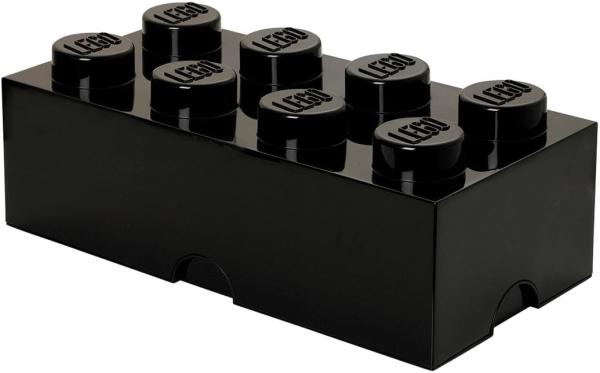 Lego 'Storage Brick 8' Aufbewahrungsbox schwarz