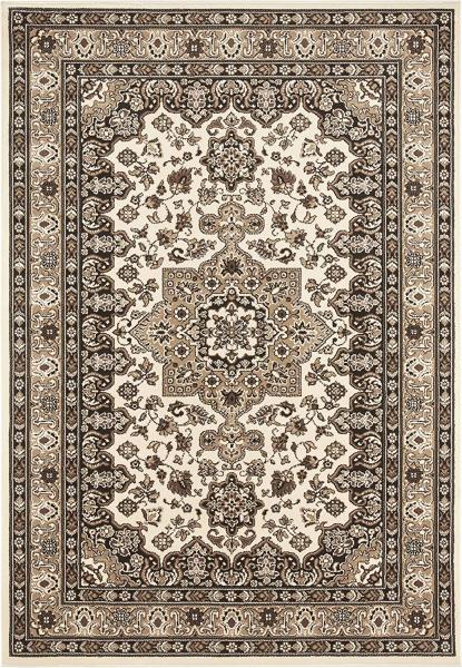 Orientalischer Kurzflor Teppich Parun Täbriz Ivory Beige - 160x230x0,9cm