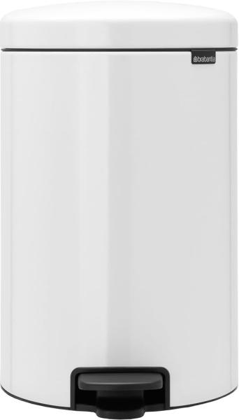 Treteimer 20 L mit Kunststoffeinsatz (B: 29cm, T: 38cm, H: 46,7cm) White