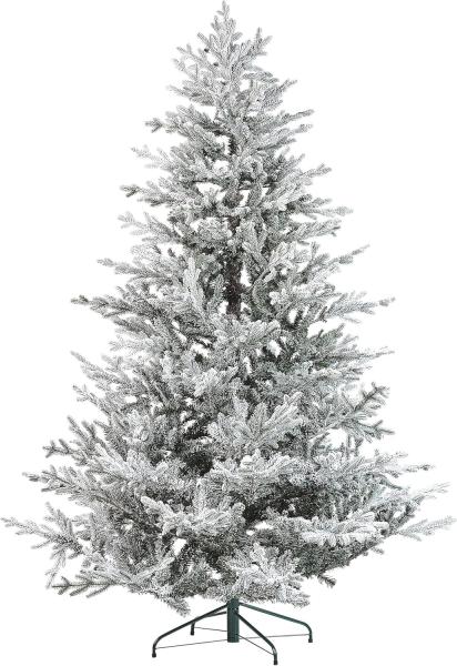 Künstlicher Weihnachtsbaum schneebedeckt 210 cm weiß BRISCO