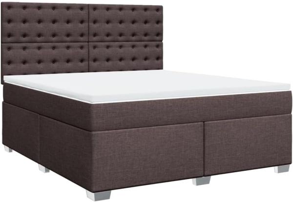 Boxspringbett mit Matratze Dunkelbraun 180x200 cm Stoff 3292884