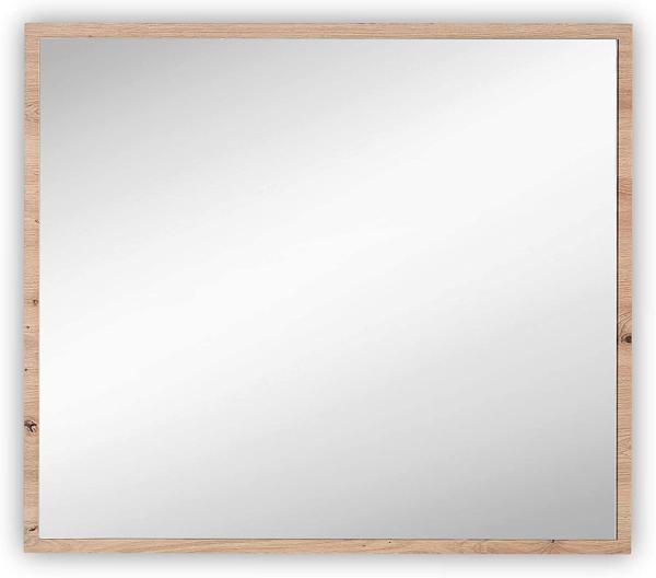 Wandspiegel Garderobenspiegel Spiegel MEMPHIS Artisan Eiche Optik ca. 80 x 70 x 2 cm