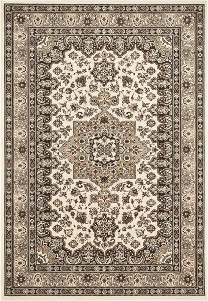 Orientalischer Kurzflor Teppich Parun Täbriz Ivory Beige - 80x150x0,9cm
