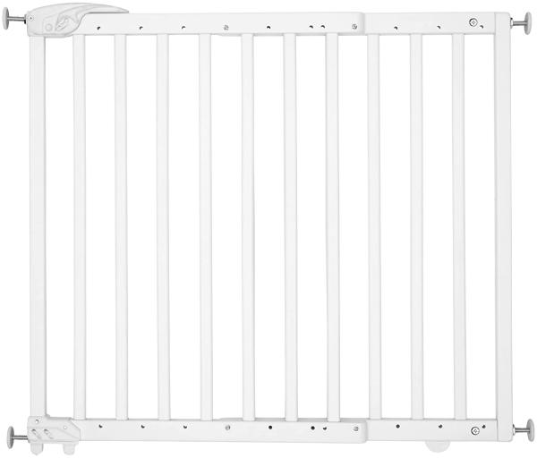 Badabulle Deco Pop Türschutzgitter/Treppengitter weiß, Schraub- oder Druckbefestigung (63,5-106 cm)