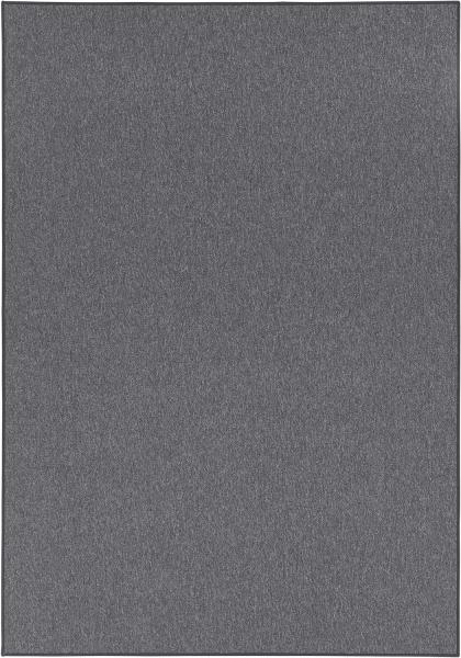 Feinschlingen Teppich Casual grau Uni Meliert - 140x200x0,4cm