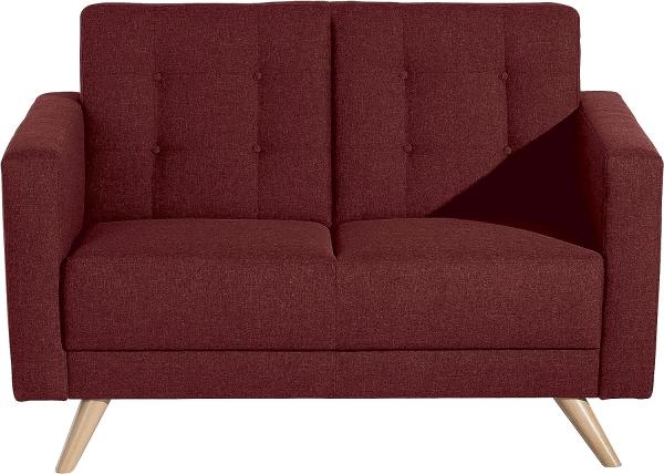 Max Winzer Sofa 2-Sitzer Julian 128 x 83 x81 cm rot