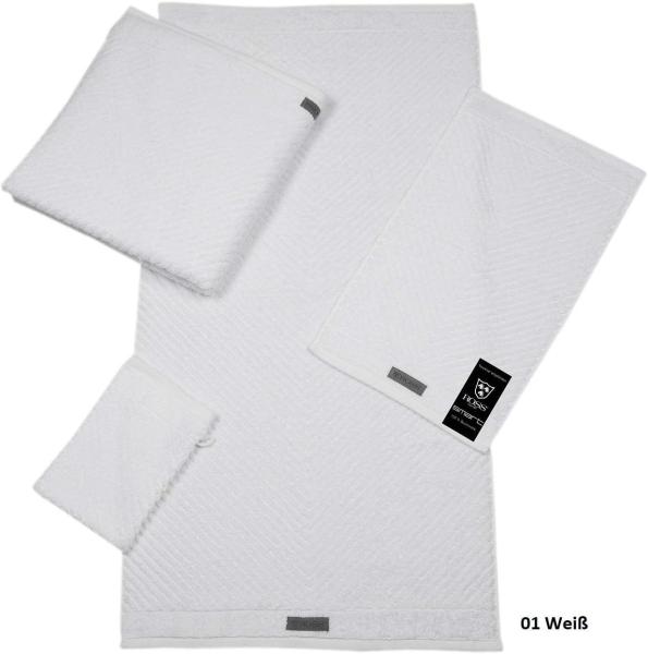 Ross Uni-Rippe Handtücher Smart | Waschhandschuh 16x22 cm | weiß
