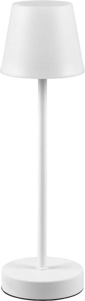 Akku Aussen Tischleuchte Weiß LED MARTINEZ Lampe USB Touch Dimmer ca. 39 cm