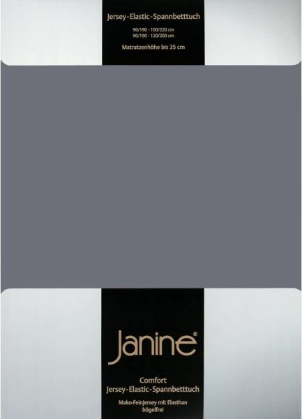 Janine Elastic-Jersey-Spannbetttuch 5002 Fb 48 opalgrau 180x200 - 200x220