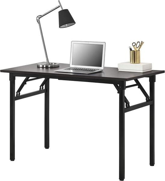 neu.haus 'Alta' Schreibtisch klappbar, dunkelbraun/ schwarz, 120 x 60 cm