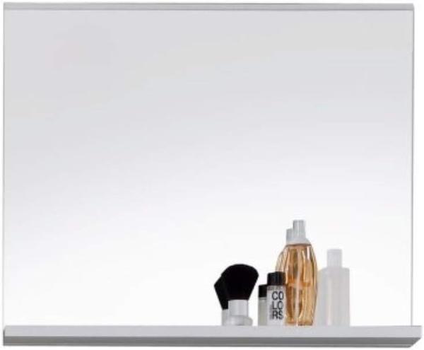 Badezimmer Spiegel weiß mit Ablage Mezzo 60x50 cm