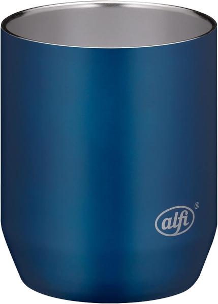 Alfi Isolierbecher City Drinking Cup, Kaffeebecher, Edelstahl, Mystic Blue Matt, 280 ml, 5567259028