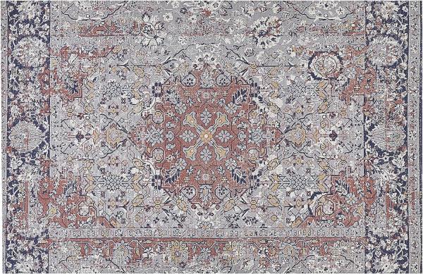 Teppich mehrfarbig orientalisches Muster 150 x 230 cm Kurzflor KORGAN