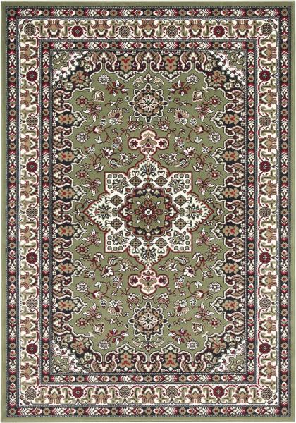Orientalischer Kurzflor Teppich Parun Täbriz Grün - 120x170x0,9cm
