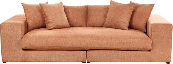 3-Sitzer Sofa orange mit Kissen GLORVIKA