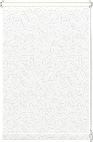 Gardinia EasyFix Rollo mit Blättern weiß 100 x 150 cm