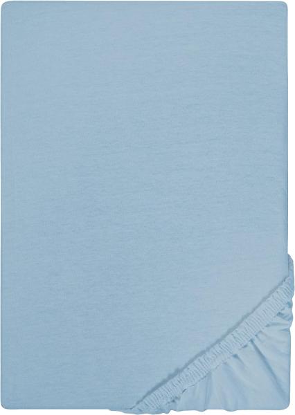 biberna Jersey-Spannbetttuch 0077155 blau 1x 140x200 cm - 160x200 cm