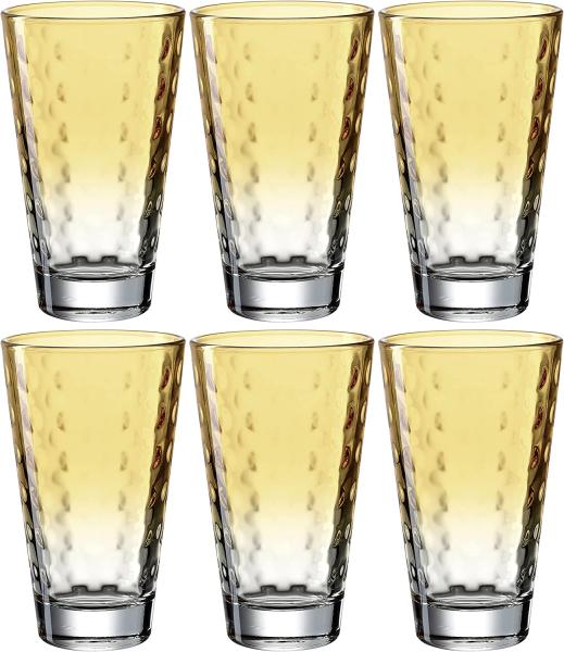 Leonardo Longdrinkglas 200 ml Optic [6 Stück] apricot rund Ø 8 x H 13 cm