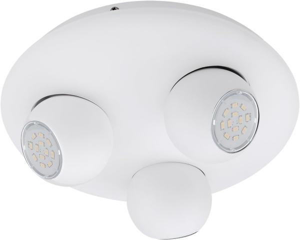 Eglo 93169 LED Spotleuchte NORBELLO 3 weiß, GU10 max. 3X5W Ø27 cm