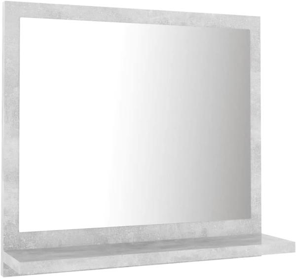 vidaXL Badspiegel Hochglanz-Weiß 100x10,5x37 cm Spanplatte