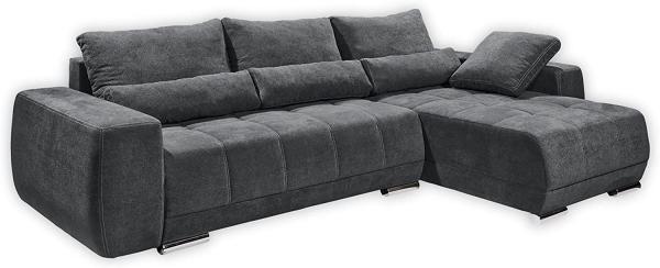 Eckcouch Lopez Couch Schlafsofa Funktionssofa ausziehbar grau 293 cm