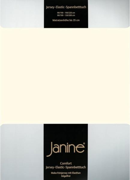 Janine Jersey Elastic Spannbetttuch | 90x190 cm - 100x220 cm | natur