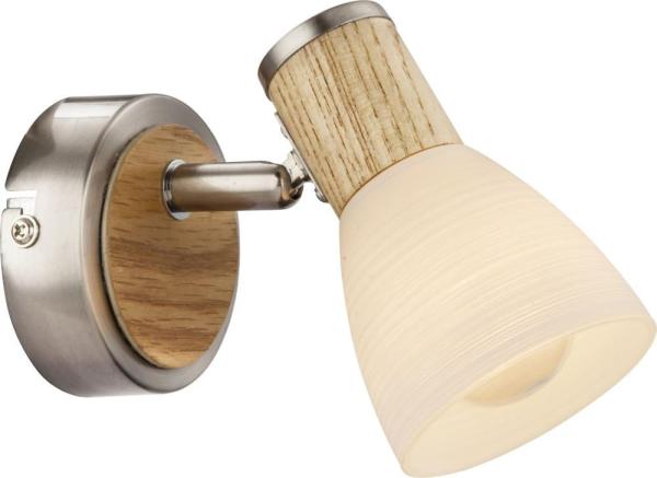 Globo Wandleuchte Innen Wandlampe Wandstrahler Holz Optik Flur 54352-1