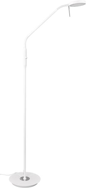 LED Stehleuchte MONZA dimmbar mit Flexarm, Höhe 145cm, Weiß