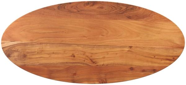 Tischplatte 100x40x2,5 cm Oval Massivholz Akazie 370800