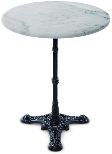 Sit Möbel Bistrotisch, 60 cm rund L = 60 x B = 60 x H = 71 cm Platte weiß, Gestell schwarz
