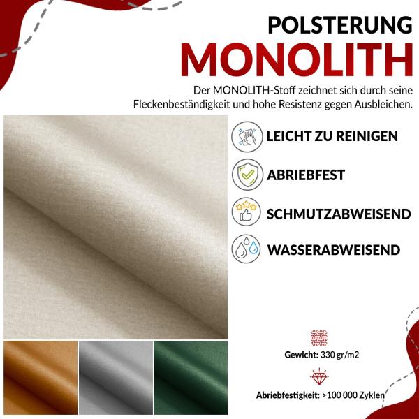 Boxspringbett KING DE LUX - 7-Zonen Matratze - PREMIUM-11-KING - 120x200cm - Hellgrau Velours - H4 Bild 6