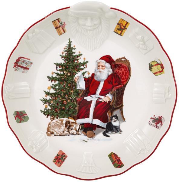 Villeroy & Boch Toy's Fantasy Schale mit Santa Relief: Wunschzettel 25cm
