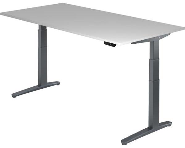 'XBHM2E' Sitz-Steh-Schreibtisch elektrisch 200x100cm Grau/Graphit