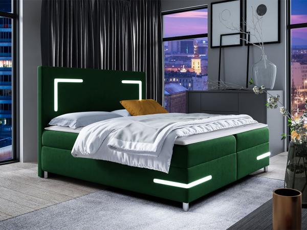 Boxspringbett Leleni LED, Farbe: Fresh 13