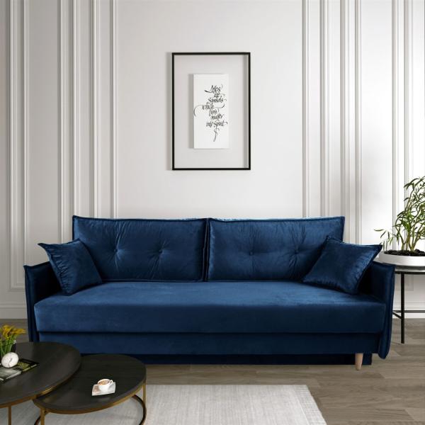 Sofa Designersofa SONDRE 3-Sitzer mit Schlaffunktion